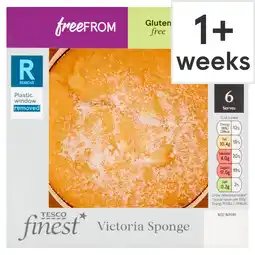 Tesco Tesco Finest Free From Victoria Sponge Cake 6 Serves offer