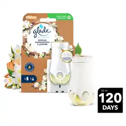 Tesco Glade Electric Scented Oil Holder Sensual Sandalwood & Jasmine 20ml offer