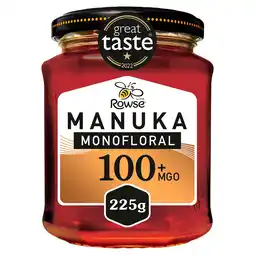 Tesco Rowse Authentic Manuka New Zealand Honey 100+ Mgo 225G offer