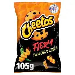 Tesco Cheetos Twisted Fiery Jalapeno & Cheese Sharing Bag Crisps 105g offer