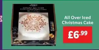 Lidl All Over Iced Christmas Cake offer