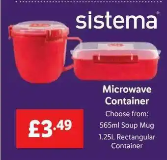 Lidl Microwave Container Sistema offer