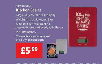 Lidl Silvercrest Kitchen Scales offer