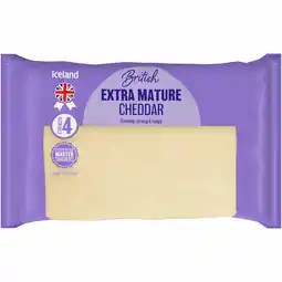 Iceland Iceland British Extra Mature Cheddar 400g offer