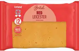 Iceland Iceland Red Leicester 400g offer