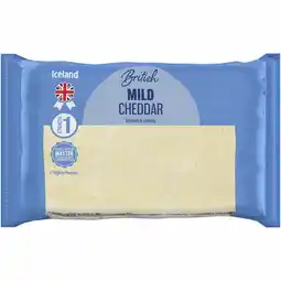 Iceland Iceland Mild Cheddar 400g offer