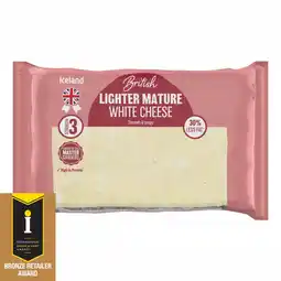 Iceland Iceland Lighter Mature White Cheese 400g offer