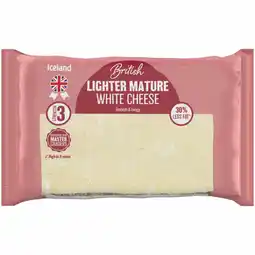 Iceland Iceland Lighter Mature White Cheese 400g offer