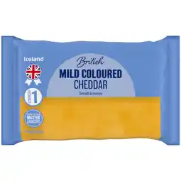 Iceland Iceland Mild Coloured Cheddar 400g offer