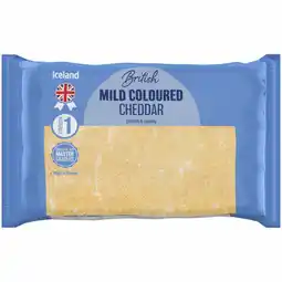 Iceland Iceland Mild Coloured Cheddar 400g offer