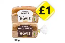 Londis Hovis Simple White, Wholemeal offer