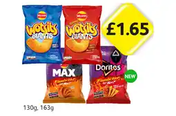 Londis Wotsits Giants Really Cheesy, Sweet & Spicy, Max Flamin Hot Sticky BBQ, Chilli Heatwave offer