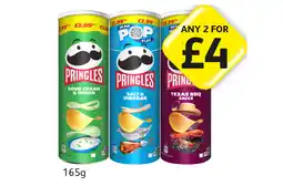 Londis Pringles Sour Cream & Onion, Salt & Vinegar, Texas BBQ Sauce offer