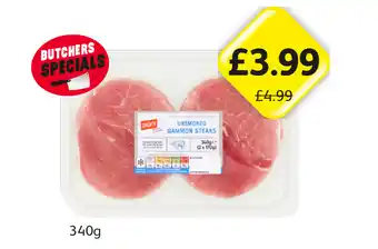 Londis Jack's Unsmoked Gammon Steaks offer