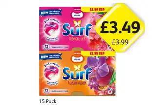 Londis Surf 3 In 1 Capsules Tropical Lily, Passion Bloom offer