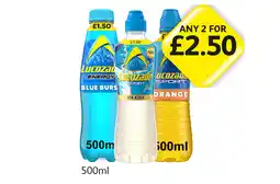 Londis Lucozade Energy Blue Burst, Sport Ice Kick, Orange offer