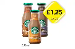 Londis Starbucks Frappuccino Creamy Coffee, Caramel, Mocha Delight offer