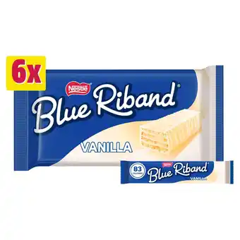 Tesco Blue Riband White Vanilla Chocolate Wafer Bars Multipack 6x15g offer
