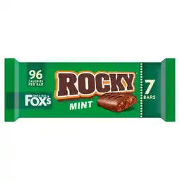 Tesco Fox's Rocky Mint Milk Chocolate Biscuit Bars 7 x 19.75g offer