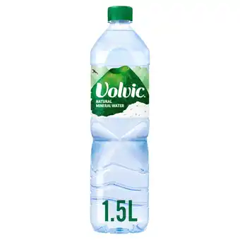 Tesco Volvic Natural Bottled Mineral Still Water 1.5L offer