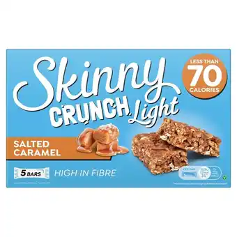 Tesco Skinny Crunch Light Salted Caramel 5X19g offer