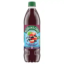 Tesco Robinsons Double Strength No Added Sugar Apple & Blackcurrant Squash 750ml offer