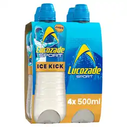 Tesco Lucozade Sport Ice Kick Drink 4pk 500ml offer