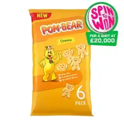 Tesco Pom Bear Cheese Multipack Crisps 6 x 13g offer