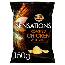 Tesco Walkers Sensations Roast Chicken & Thyme Sharing Bag Crisps 150g offer