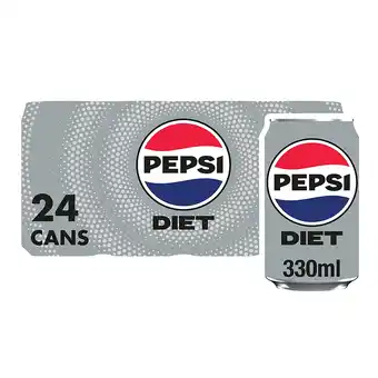 Tesco Diet Pepsi Cola Cans 24x330ml offer