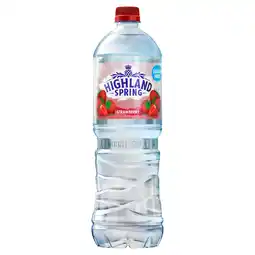 Tesco Highland Spring Sugar Free Still Spring Water - Strawberry 1.25 Litre offer