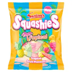 Tesco Swizzels Squashies Tropical Fruit Flavours 100g offer