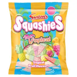 Tesco Swizzels Squashies Tropical Fruit Flavours 100g offer