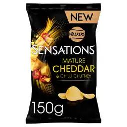 Tesco Sensations Mature Cheddar & Chilli Chutney Flavour Potato Crisps 150g offer