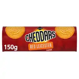 Tesco Jacob's Cheddars Cheese Biscuits - Red Leicester Flavour 150g offer