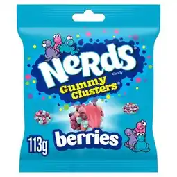 Tesco Nerds Candy Sweets Gummy Clusters Sharing Bag Berries 113g offer
