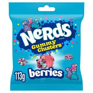 Tesco Nerds Candy Sweets Gummy Clusters Sharing Bag Berries 113g offer