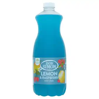 Tesco Don Simon Juice Drink - Lemon & Raspberry 1.5L offer