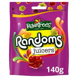 Tesco Rowntree's Randoms Juicers Sweets Sharing Bag 140g offer