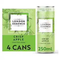 Tesco London Essence Crisp Apple Soda 4 x 250ml offer