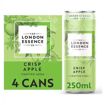 Tesco London Essence Crisp Apple Soda 4 x 250ml offer
