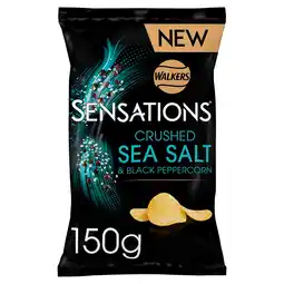 Tesco Sensations Crushed Sea Salt & Black Peppercorn Flavour Potato Crisps 150g offer