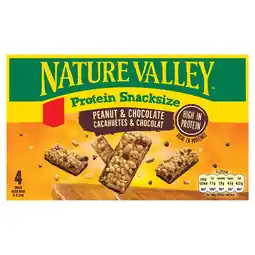 Tesco Nature Valley Protein Snacksize Bars - Peanut & Chocolate 4 x 25g offer