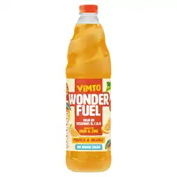 Tesco Vimto Wonderfuel Mango & Orange Squash 725ml offer