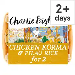 Tesco Charlie Bigham's Chicken Korma & Rice 810G offer