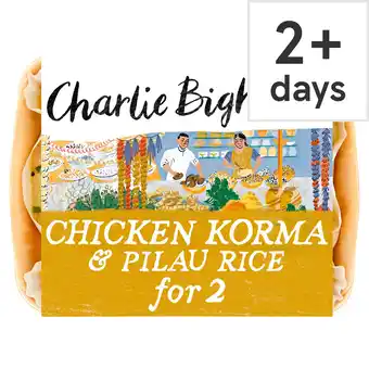 Tesco Charlie Bigham's Chicken Korma & Rice 810G offer