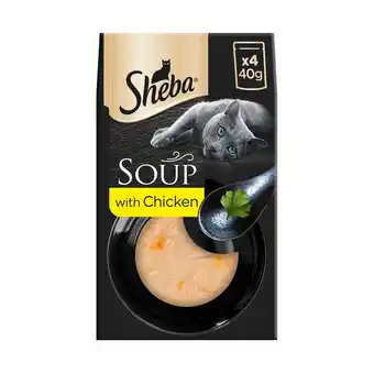 Morrisons Sheba Classics Soup Adult Wet Cat Food Pouches with Chicken Fillets offer