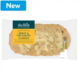 Morrisons Morrisons The Best 5 Cheese & Garlic Flatbread 274g offer