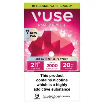 Morrisons Vuse Pod Refills Raspberry Ice 20mg offer