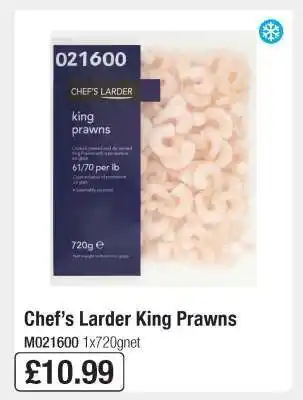 Makro Chef’s Larder King Prawns offer
